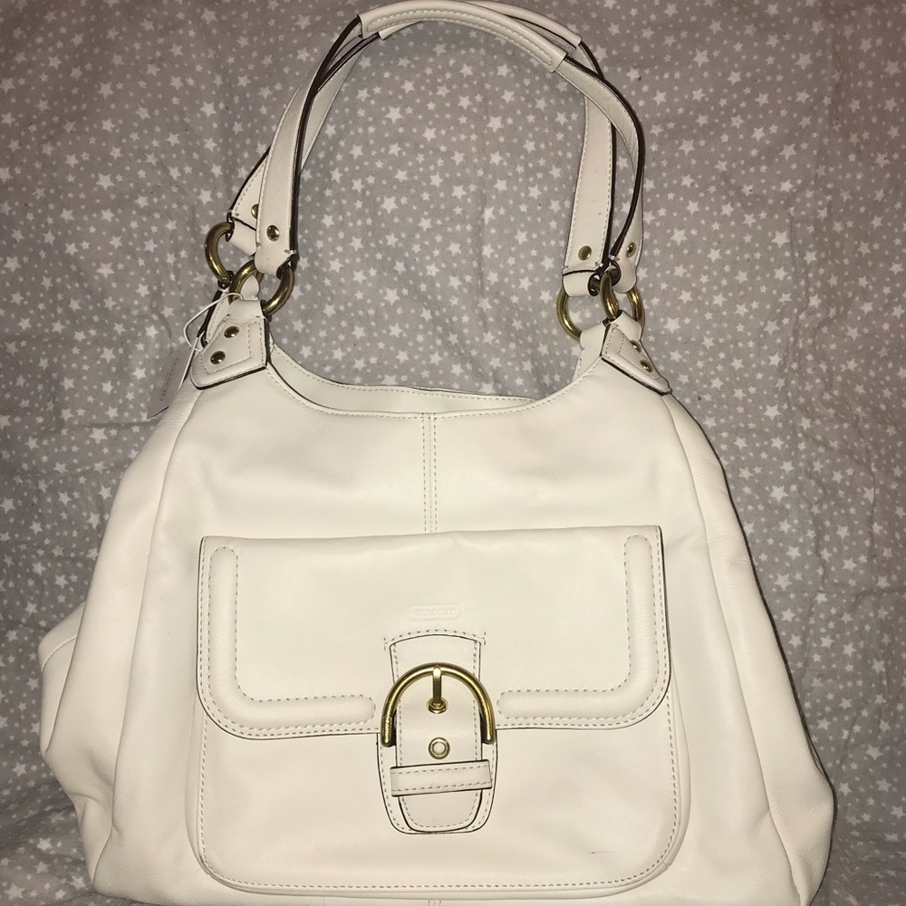 SOLD NWT White/Ivory Coach Bag